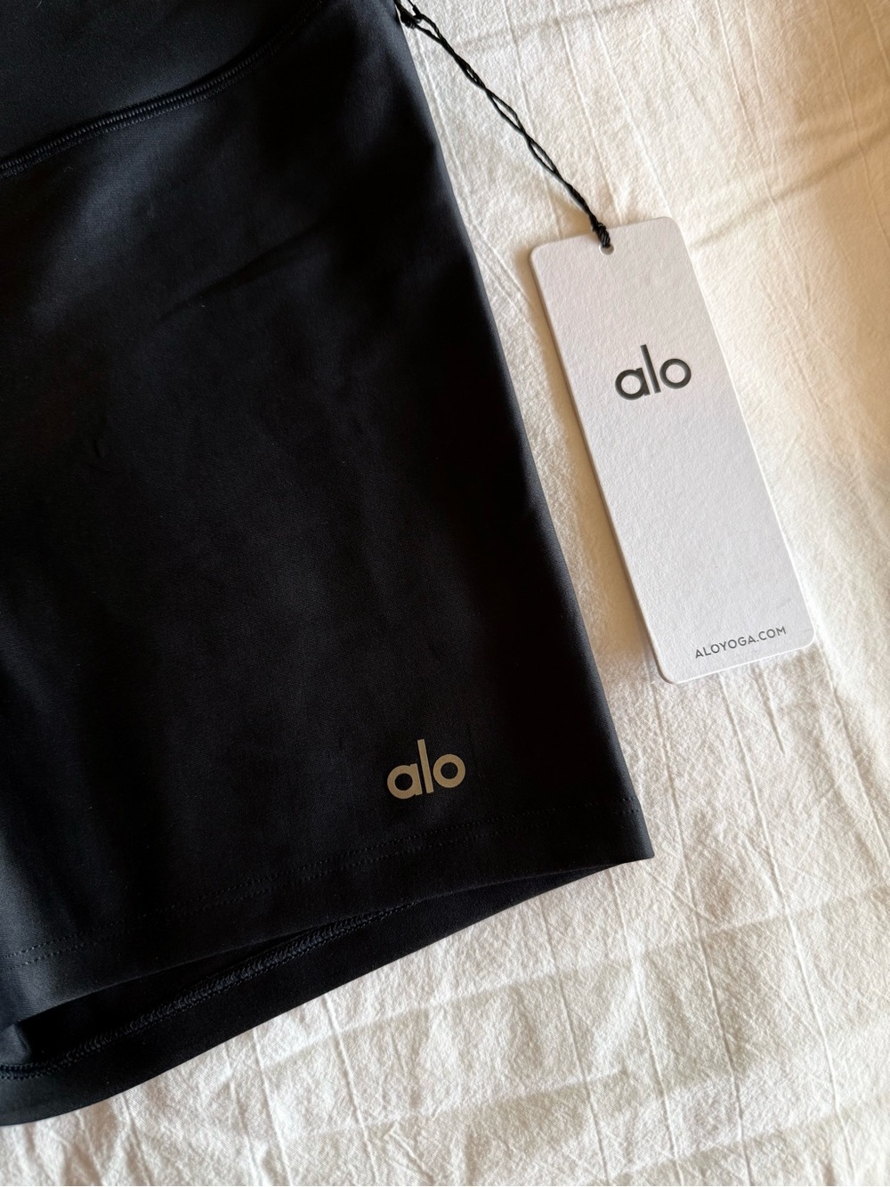 ALO Yoga Black High-Rise Active Shorts